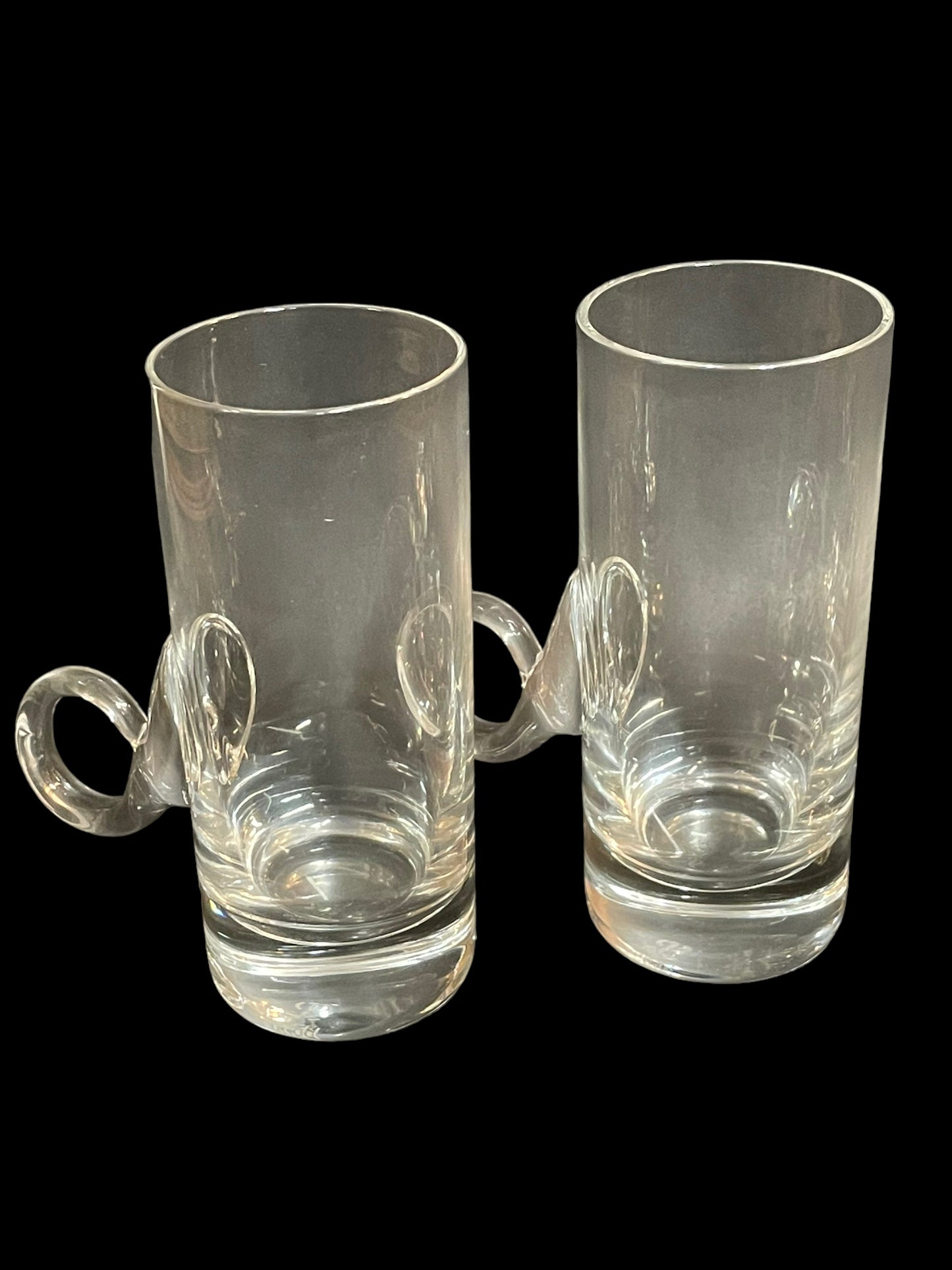 Midcentury Hand Blown Irish Coffee Mugs by Lenox Set of 4