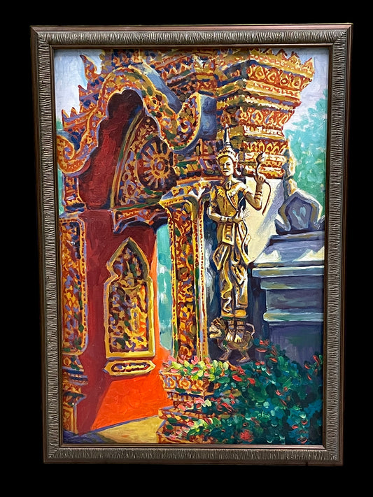 “My Trip to Thailand!” Oil Painting by Ronald J Reed