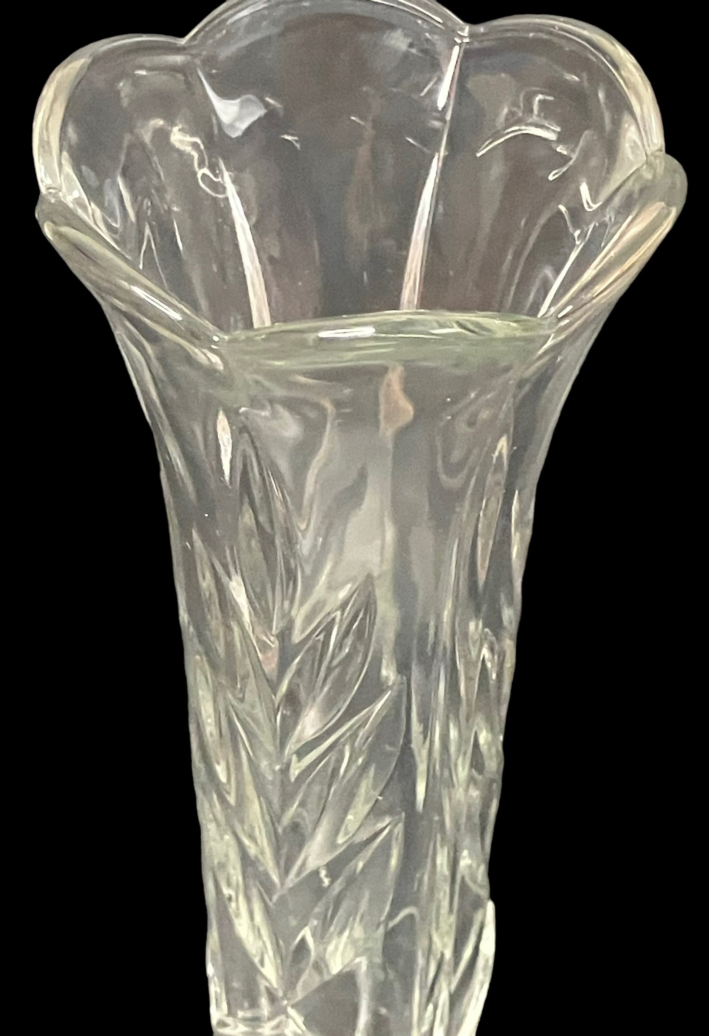 Vintage 7.75" Lead Crystal Bud Vase Made in Italy