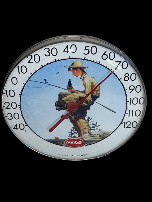 Vintage Coca-Cola Norman Rockwell Thermometer