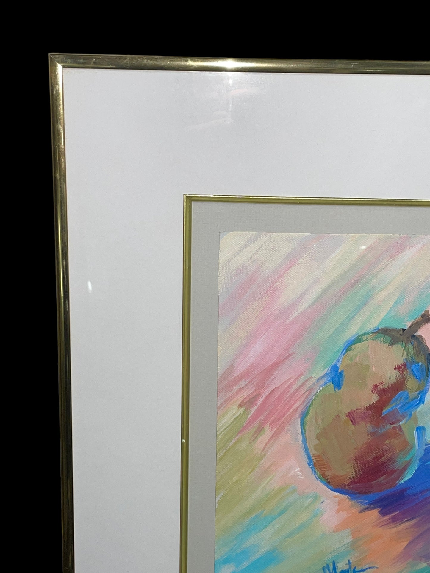 “Item# Ham 53” Painting in Brass Frame