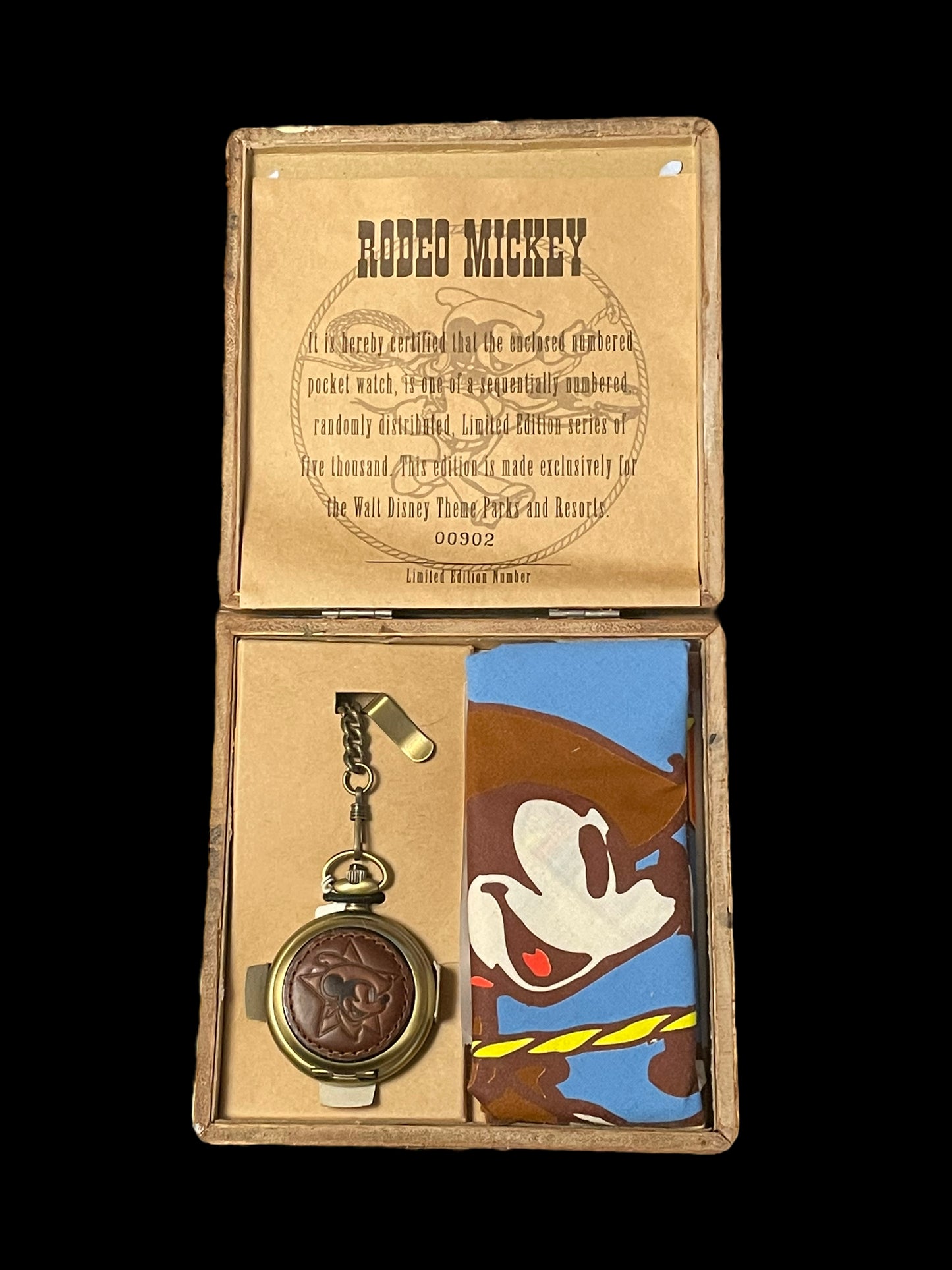 Vintage Rodeo Mickey Pocket Watch Limited Edition ♯00902 (New)