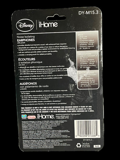 Disney Mickey Mouse Noise Isolating Earphones with Travel Pouch