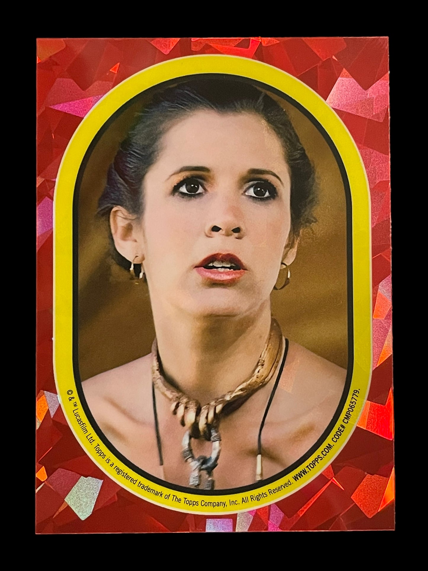 2023 Topps Star Wars Chrome Sapphire Princess Leia Return of the Jedi Sticker Card Graded GEM MINT 10