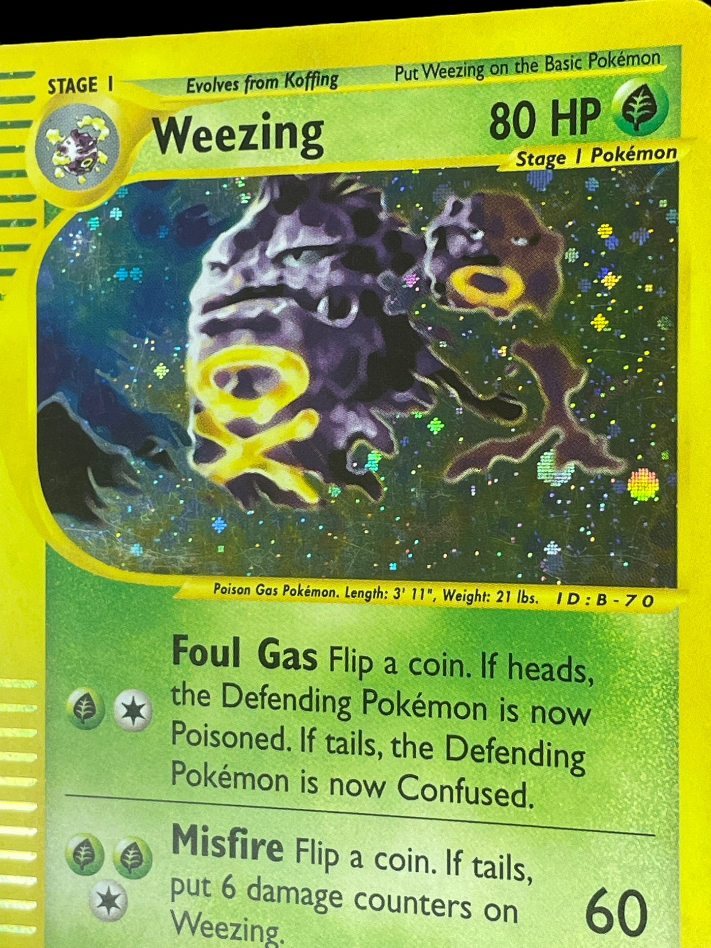 Weezing #32 2002 Pokemon Expedition Graded MINT+ 9.5