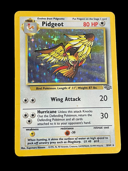 Pidgeot #8 Pokemon Jungle - Holo Rare