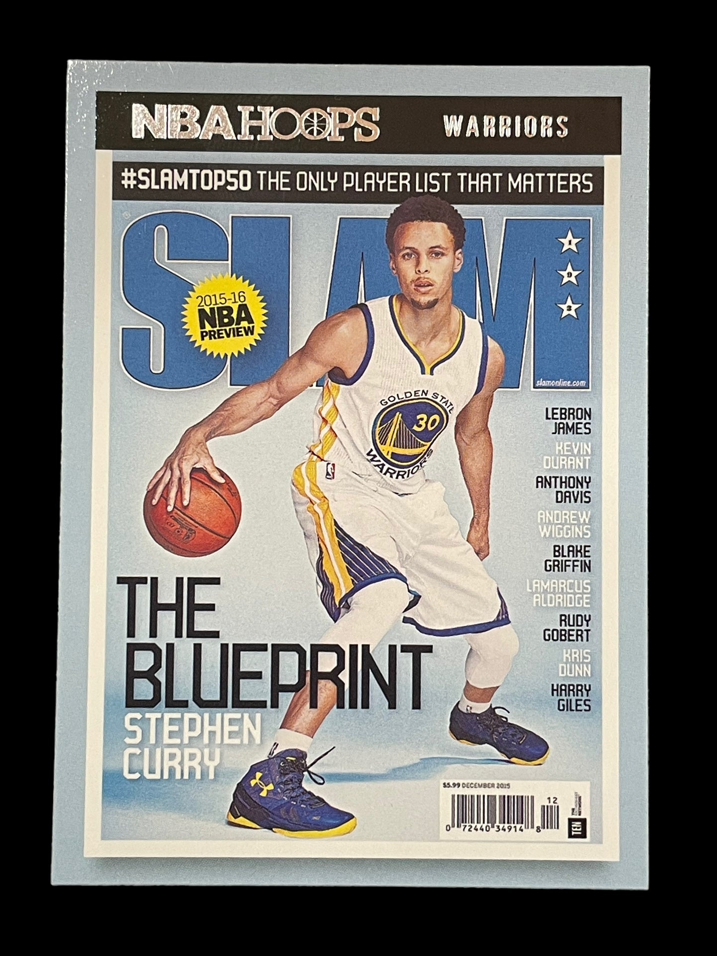 *TRADED* Stephen Curry #193 2021 Panini Hoops SLAM Graded MINT+ 9.5