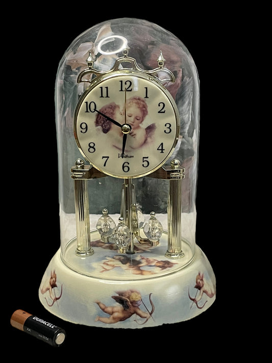 *IN REPAIR* Vintage Westminster Chime Angels Porcelain Clock