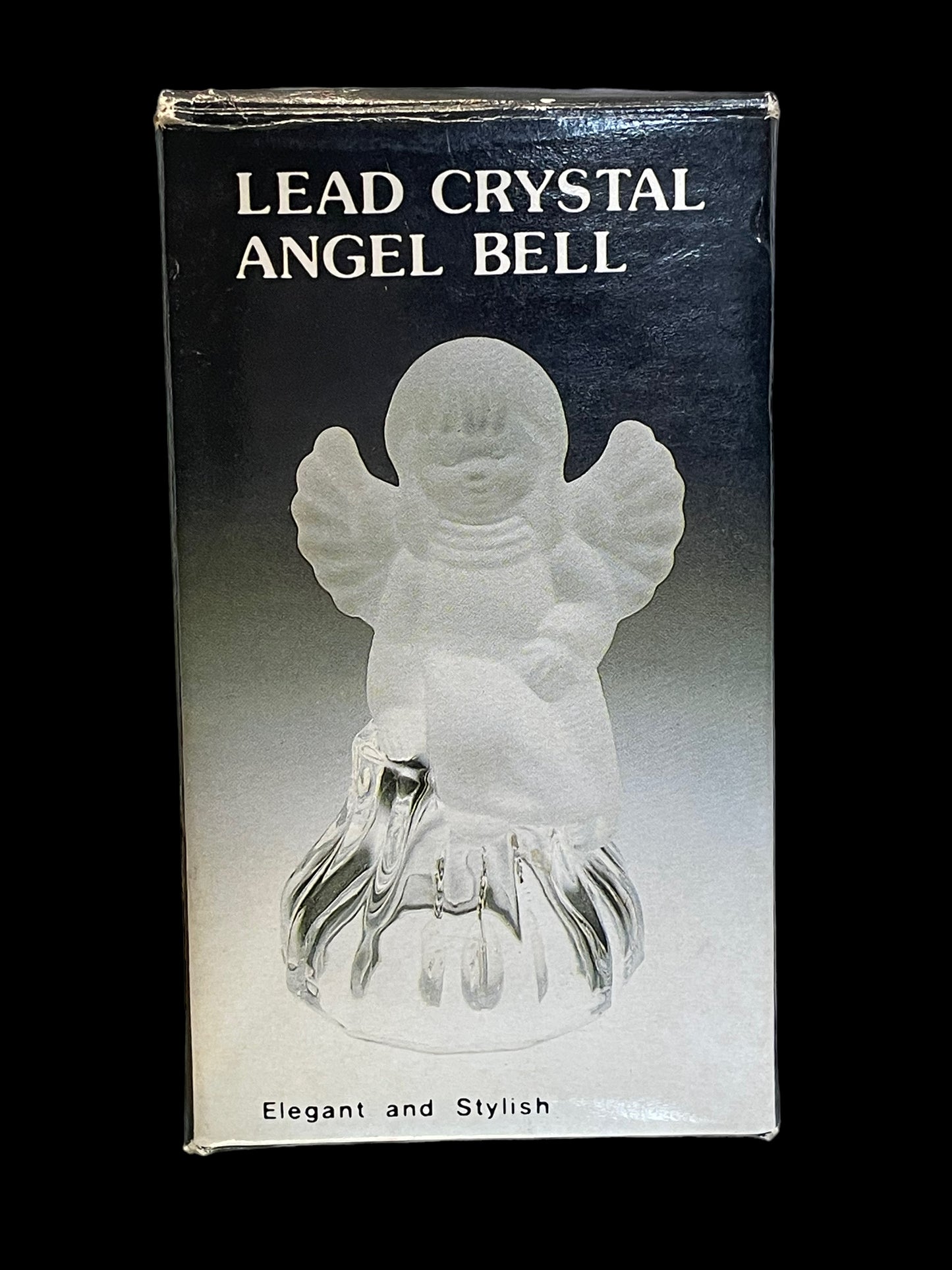 Vintage Lead Crystal Angel Bell