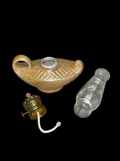 1950s Diamond Pattern Genie Oil Lamp