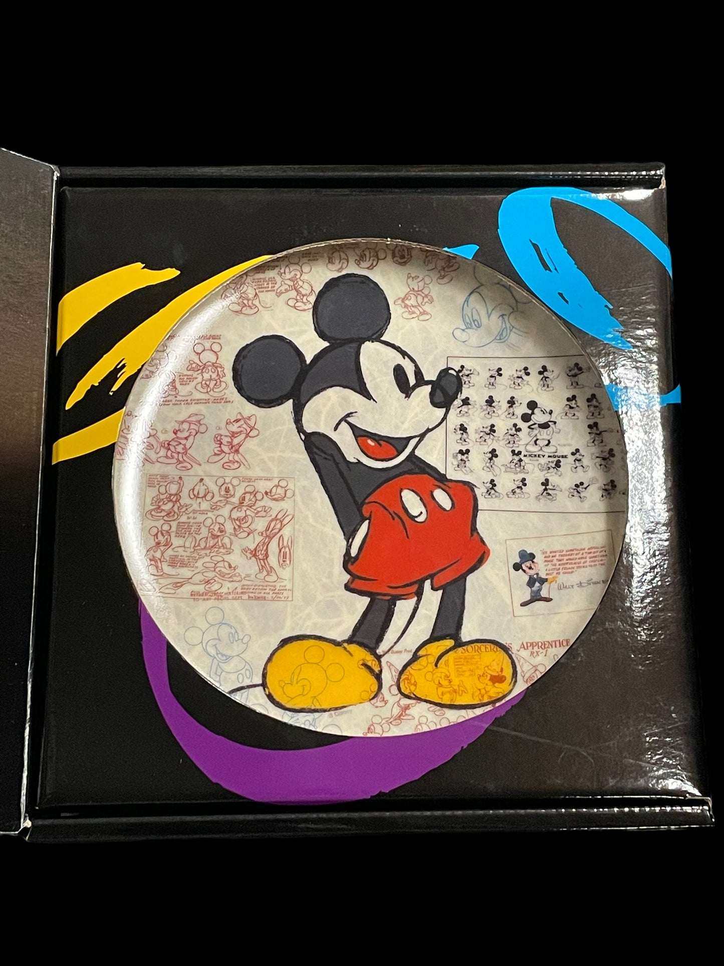 The Art of Disney 70 Years with Mickey Mouse Decorative Plate