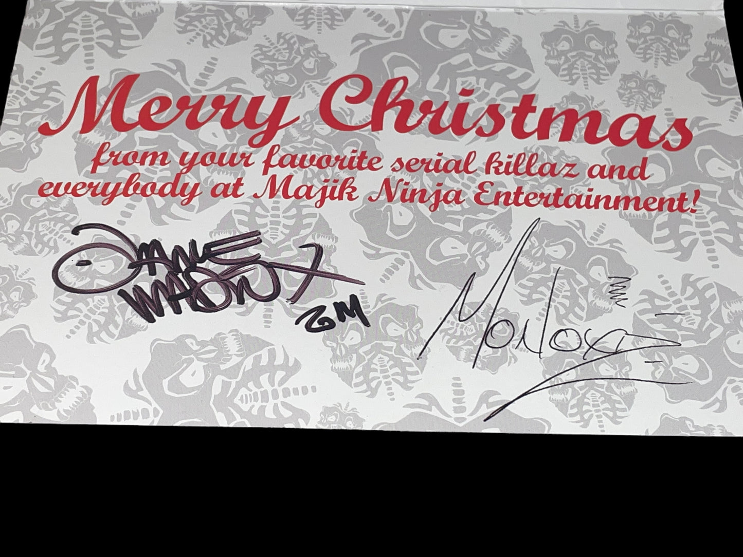 2014 Twiztid Christmas Autographed Card