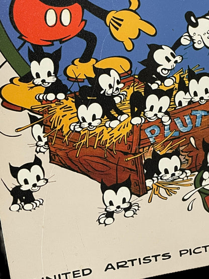 2002 Joseph M. Schenck Presents Silly Symphony Mickey's Pal Pluto Metal Poster