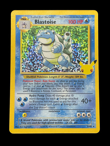 Blastoise 21/102 - Celebrations Set (2021) - Reverse Holo Rare