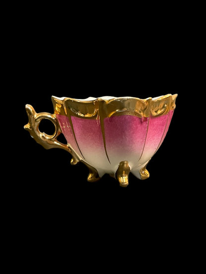 Vintage Pink and Gold Teacup