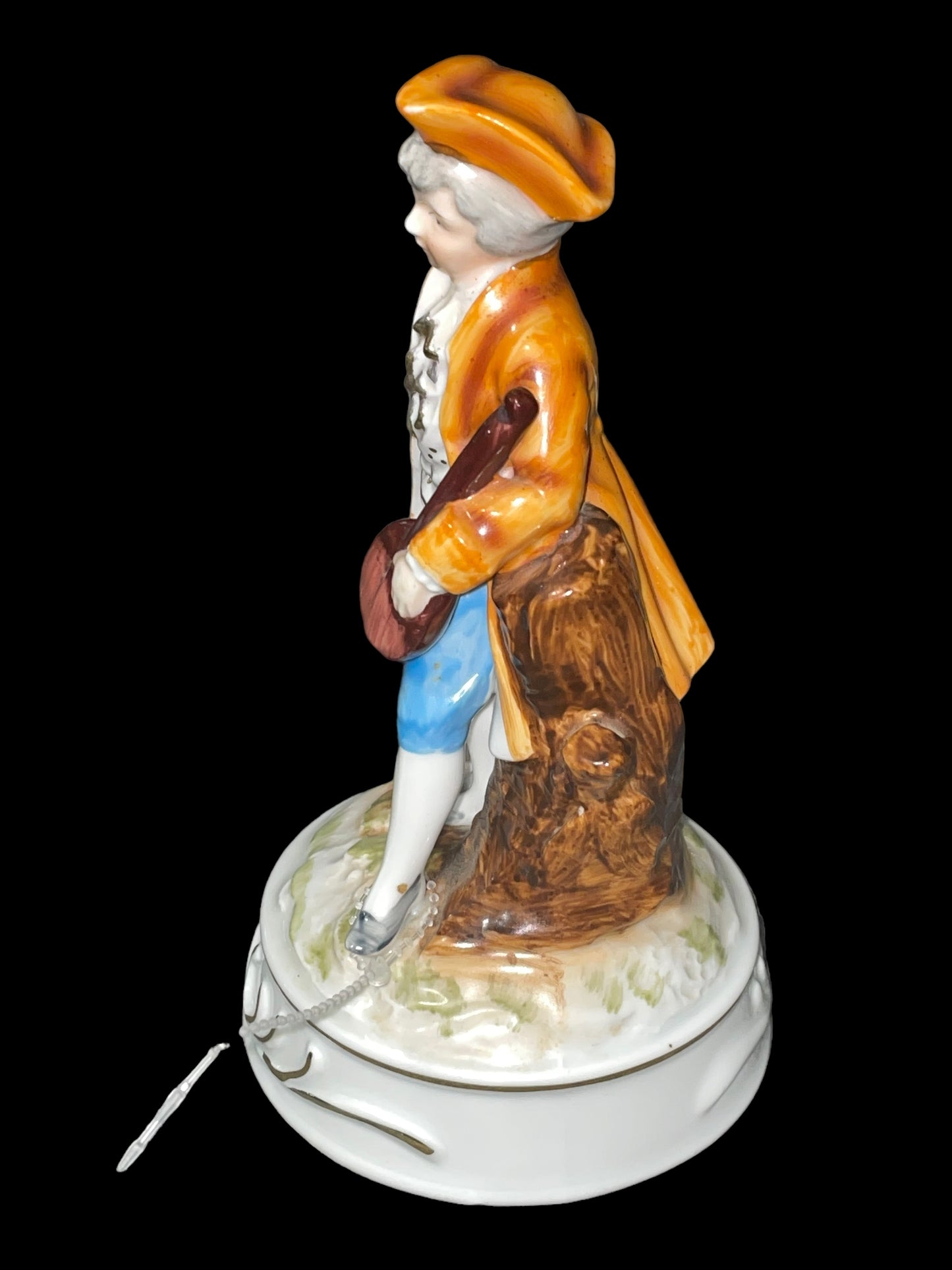 17th Century Boy Musical Figurine