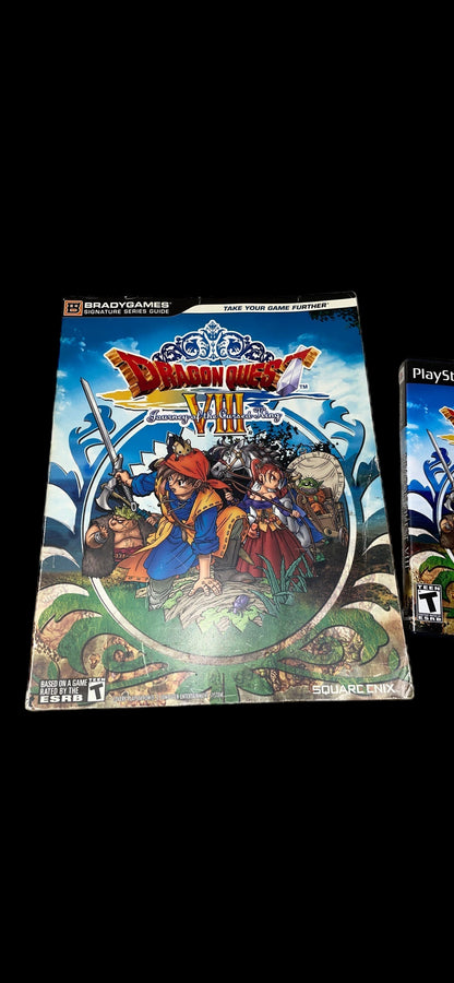 Vintage Playstation 2 Dragon Quest VIII Official Strategy and Game Disc