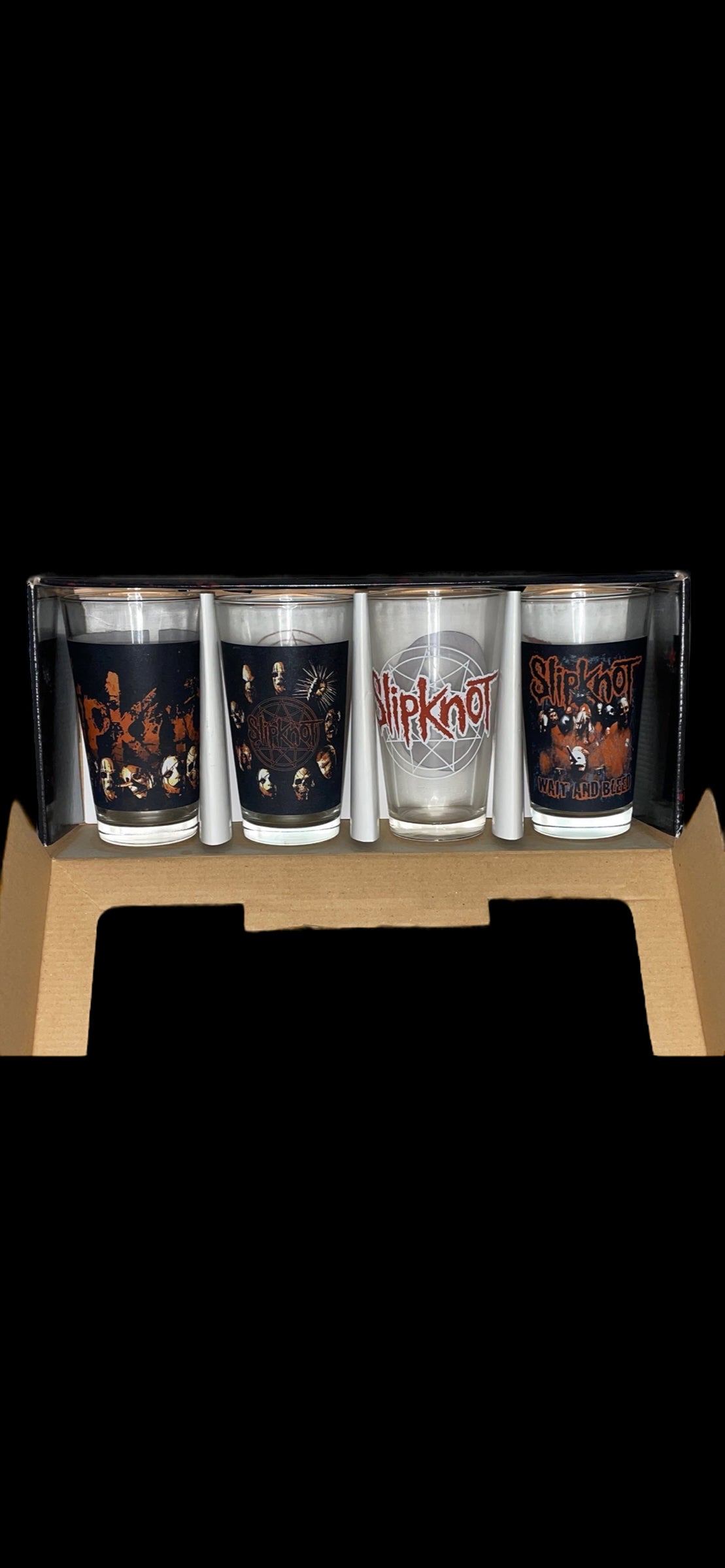 Rare In Box Vintage 2007 Slipknot Collector’s Series Pub Glasses