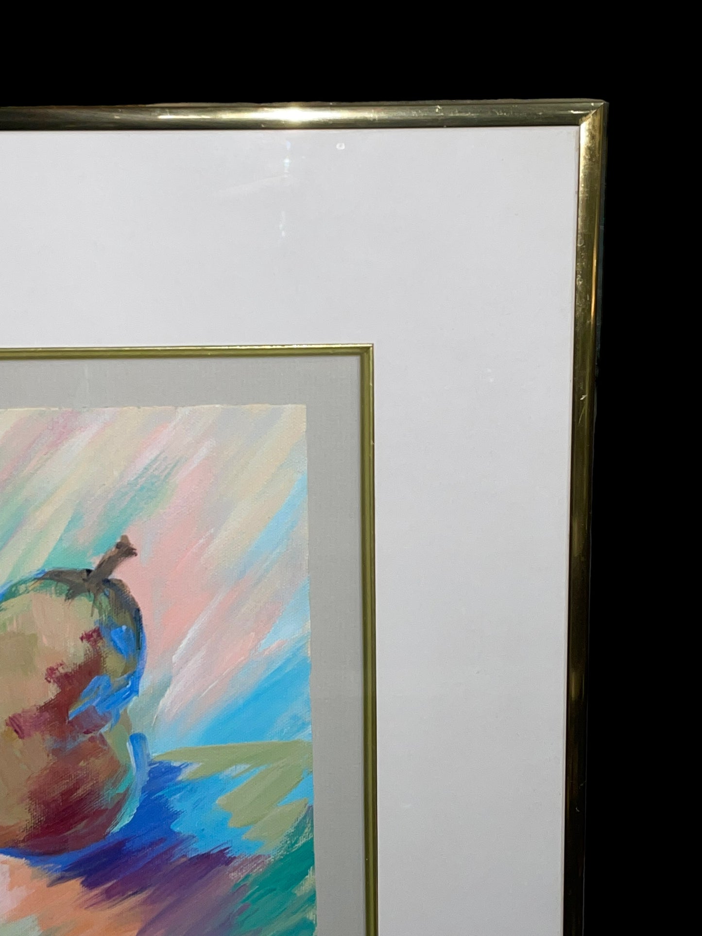 “Item# Ham 53” Painting in Brass Frame