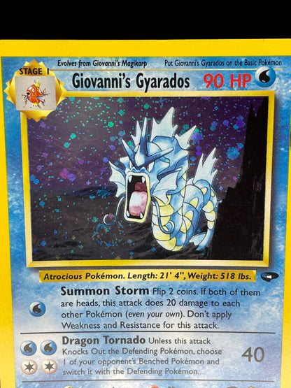 *TRADED* [GEM MINT 10] Giovanni's Gyarados 5/132 - Gym Challenge Set (2000) - Holo Rare - Swirl