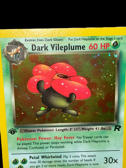 1st Edition Dark Vileplume 13/82 - Team Rocket (2000) - Holo Rare