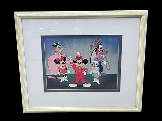 Vintage Walt Disney's Mickey Mouse The Leader Of The Band Framed Print