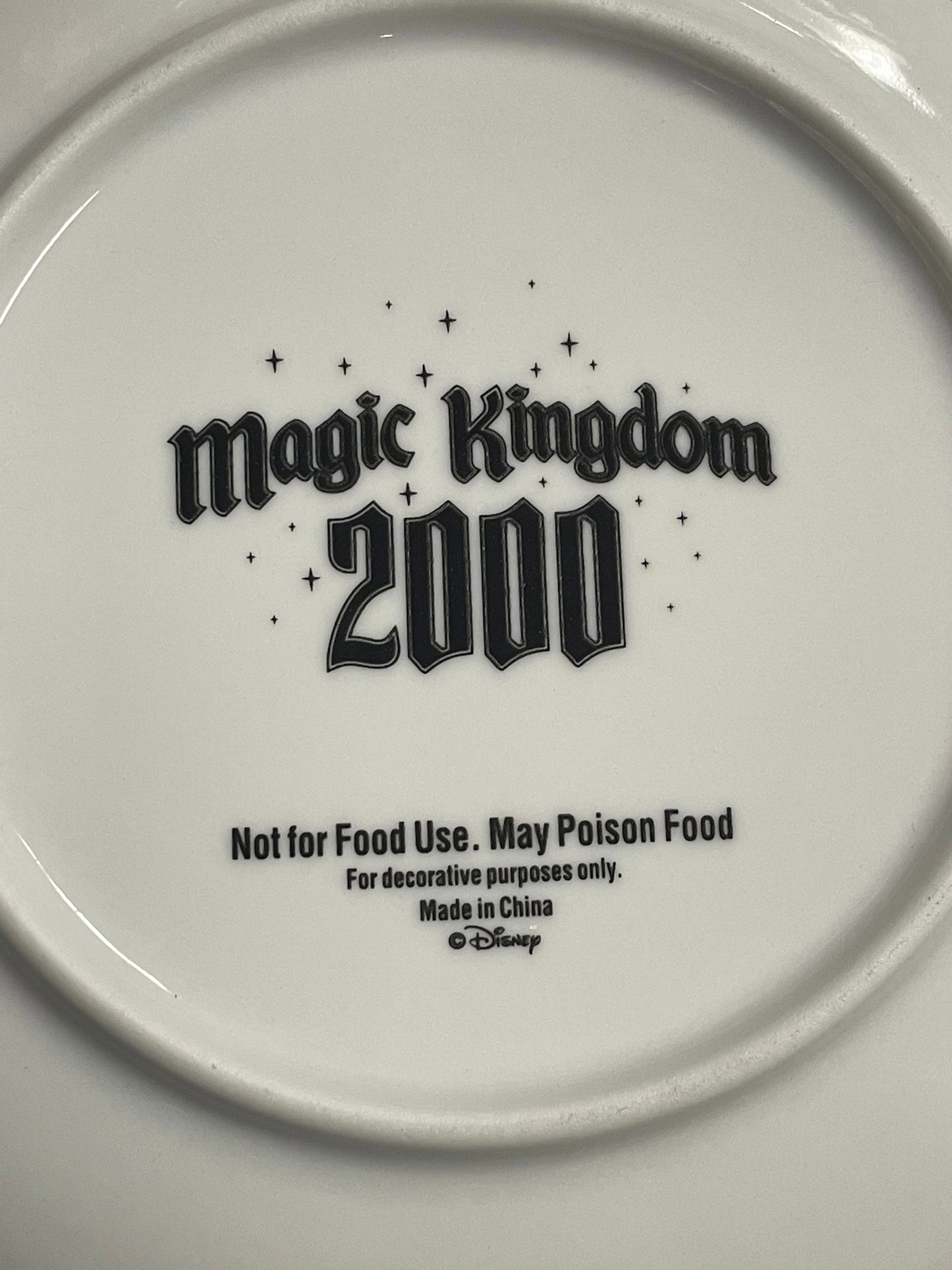 2000 Disney Magic Kingdom Plate