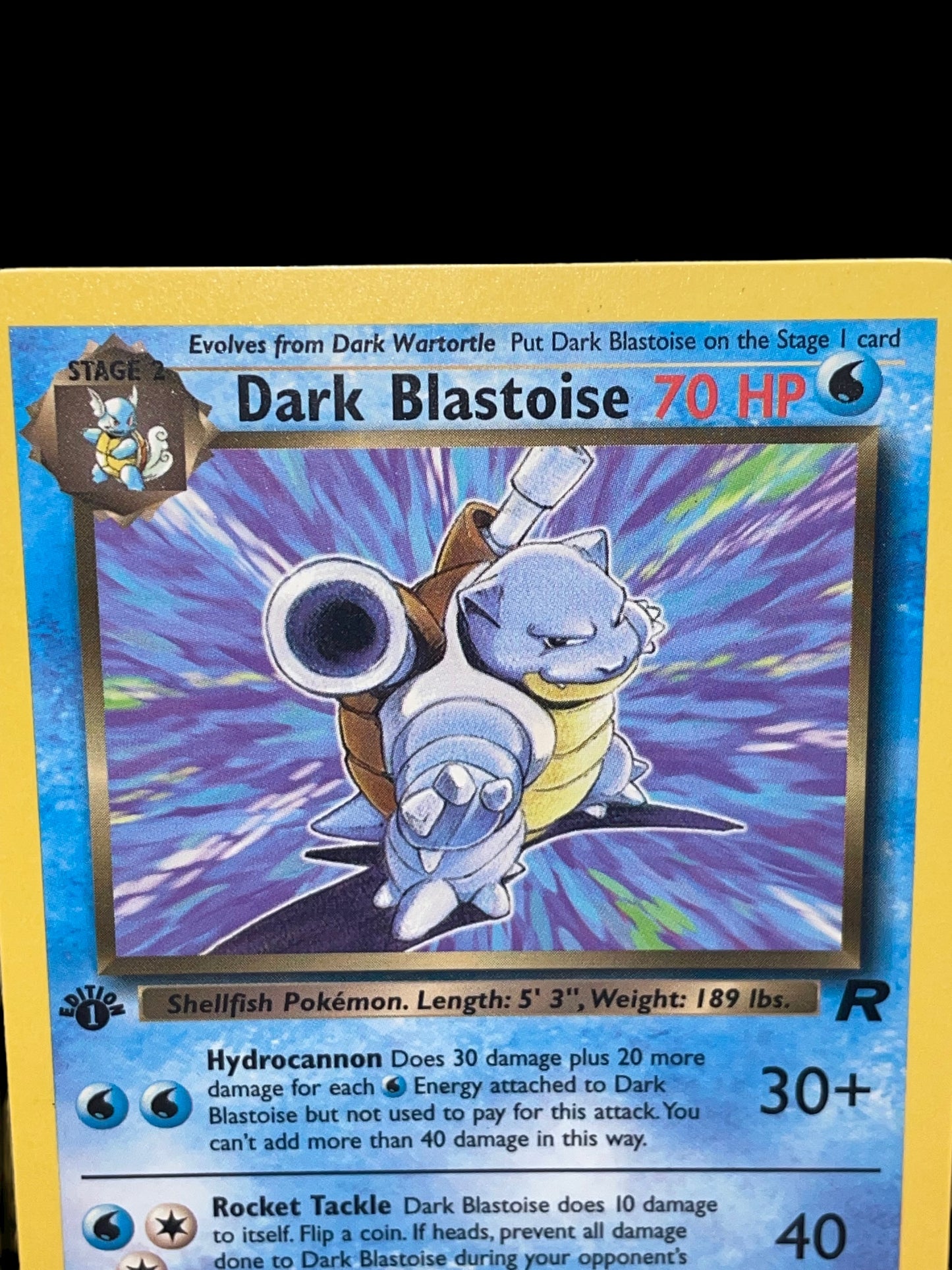 1st Edition Dark Blastoise 20/82 - Team Rocket Set (2000) - Rare