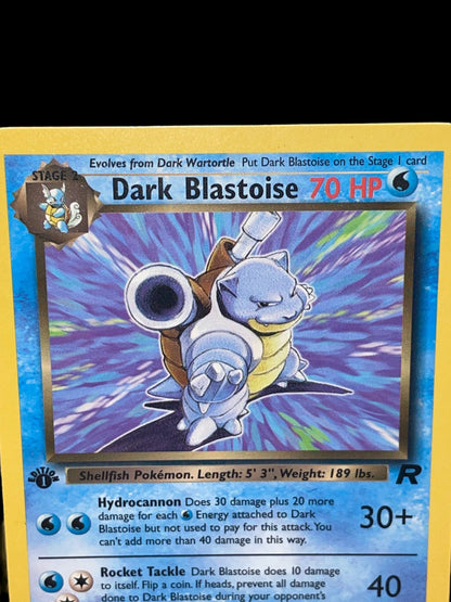 1st Edition Dark Blastoise 20/82 - Team Rocket Set (2000) - Rare