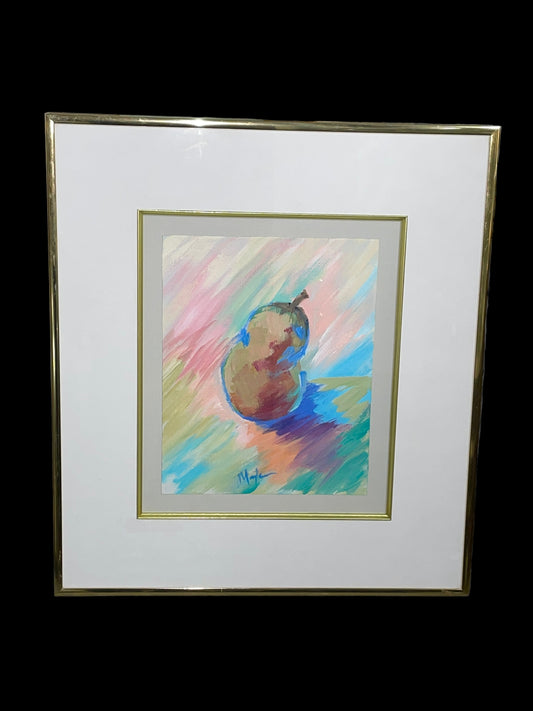 “Item# Ham 53” Painting in Brass Frame