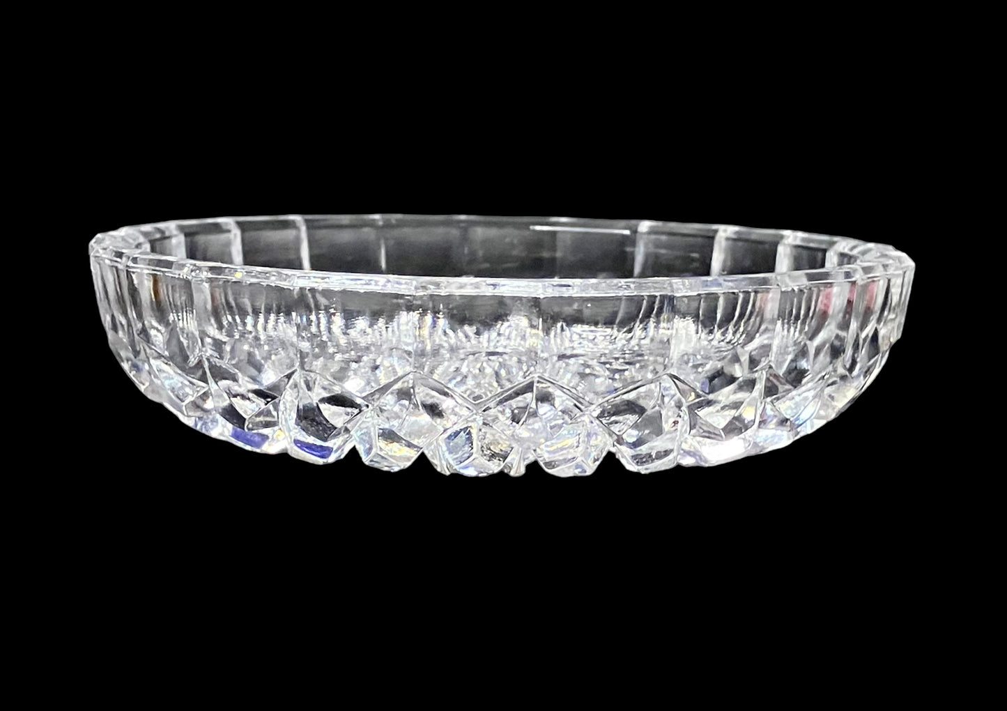 Vintage Lead Crystal Cut Ashtray or Candy Dish