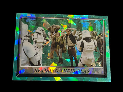 Star 2023 Topps Return Of The Jedi Sapphire Green #105 Revising Their Plan 49/75