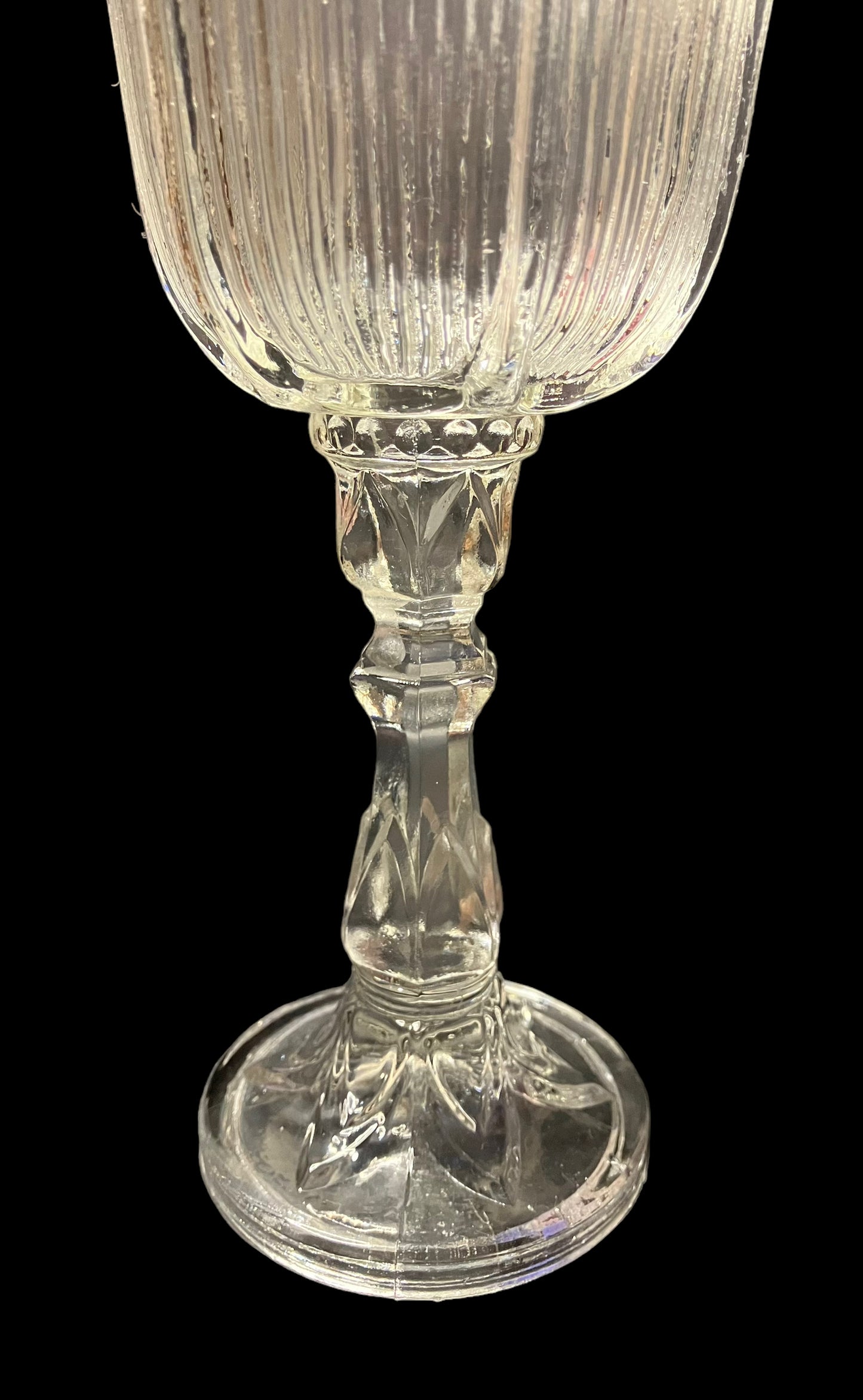 Vintage Flower Shaped Dessert Glass Cup