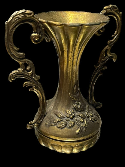 Vintage Bronze Bud Vase Made in Italy