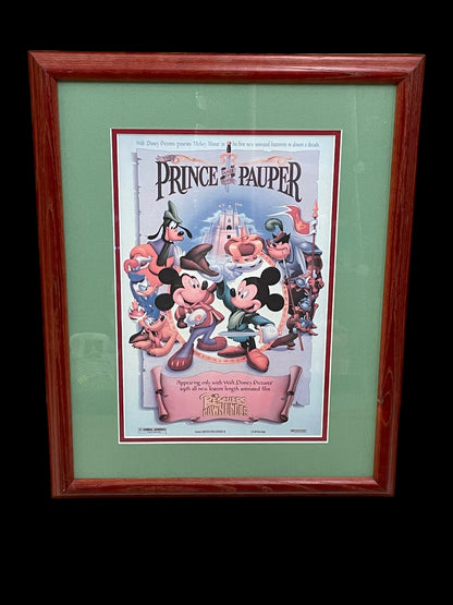 Framed Disney's The Prince and The Pauper Poster