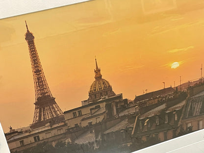 Eiffel Tower Paris, France Limited Edition Framed Print Numbered and Signed By Lewis