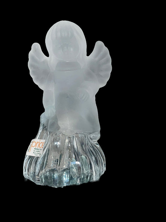 Vintage Lead Crystal Angel Bell