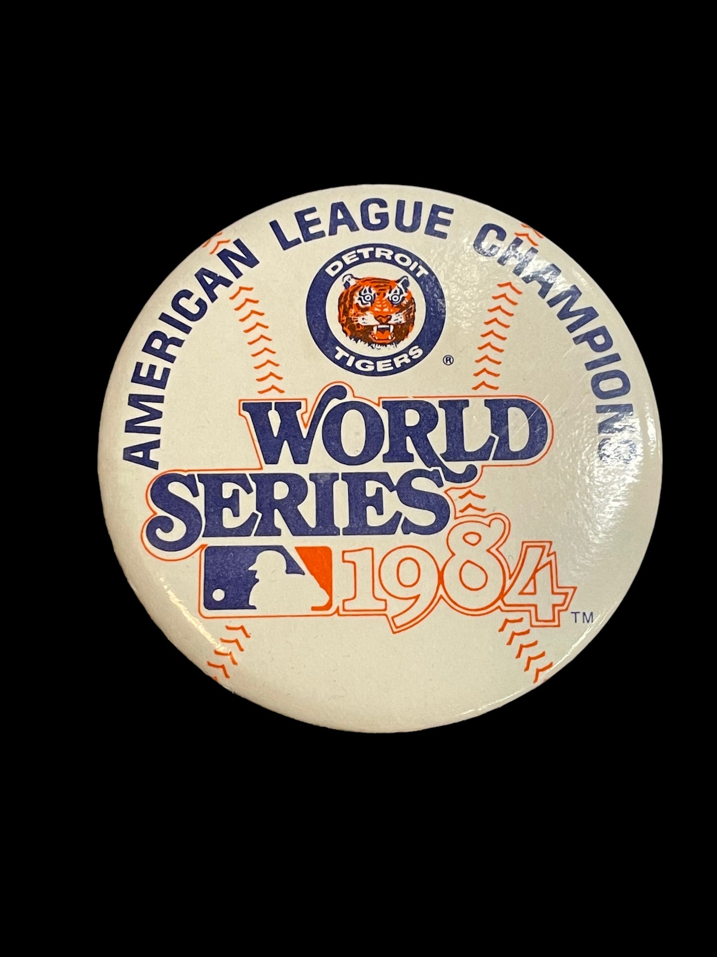 Vintage Detroit Tigers World Series 1984 Pin