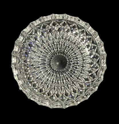 Vintage Lead Crystal Cut Ashtray or Candy Dish