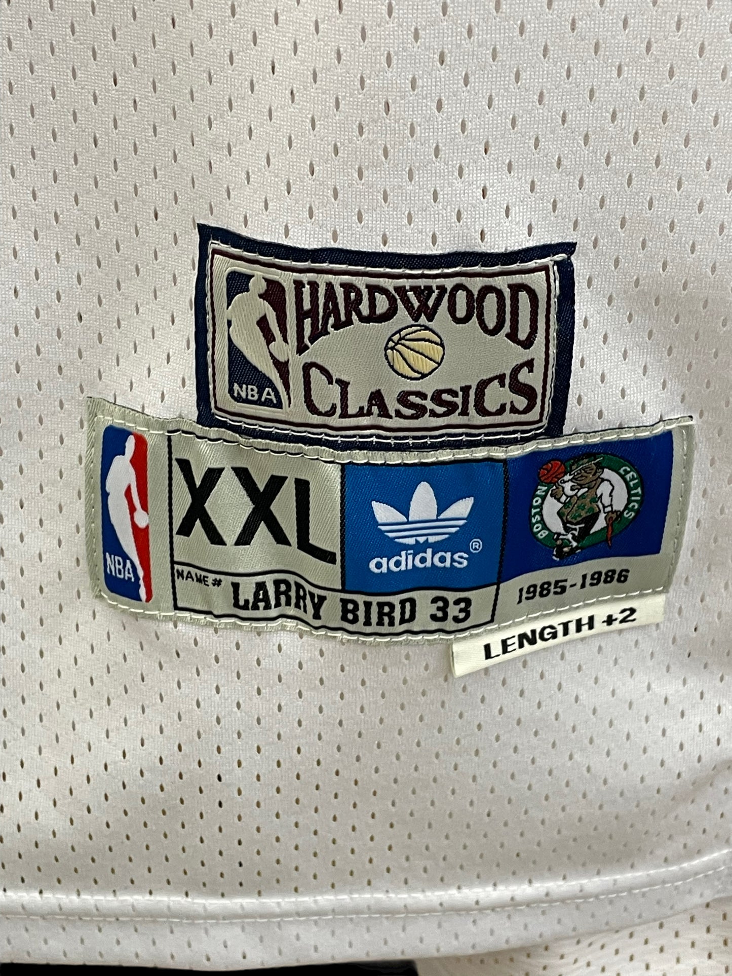 Larry Bird Adidas Hardwood Classic XXL Jersey