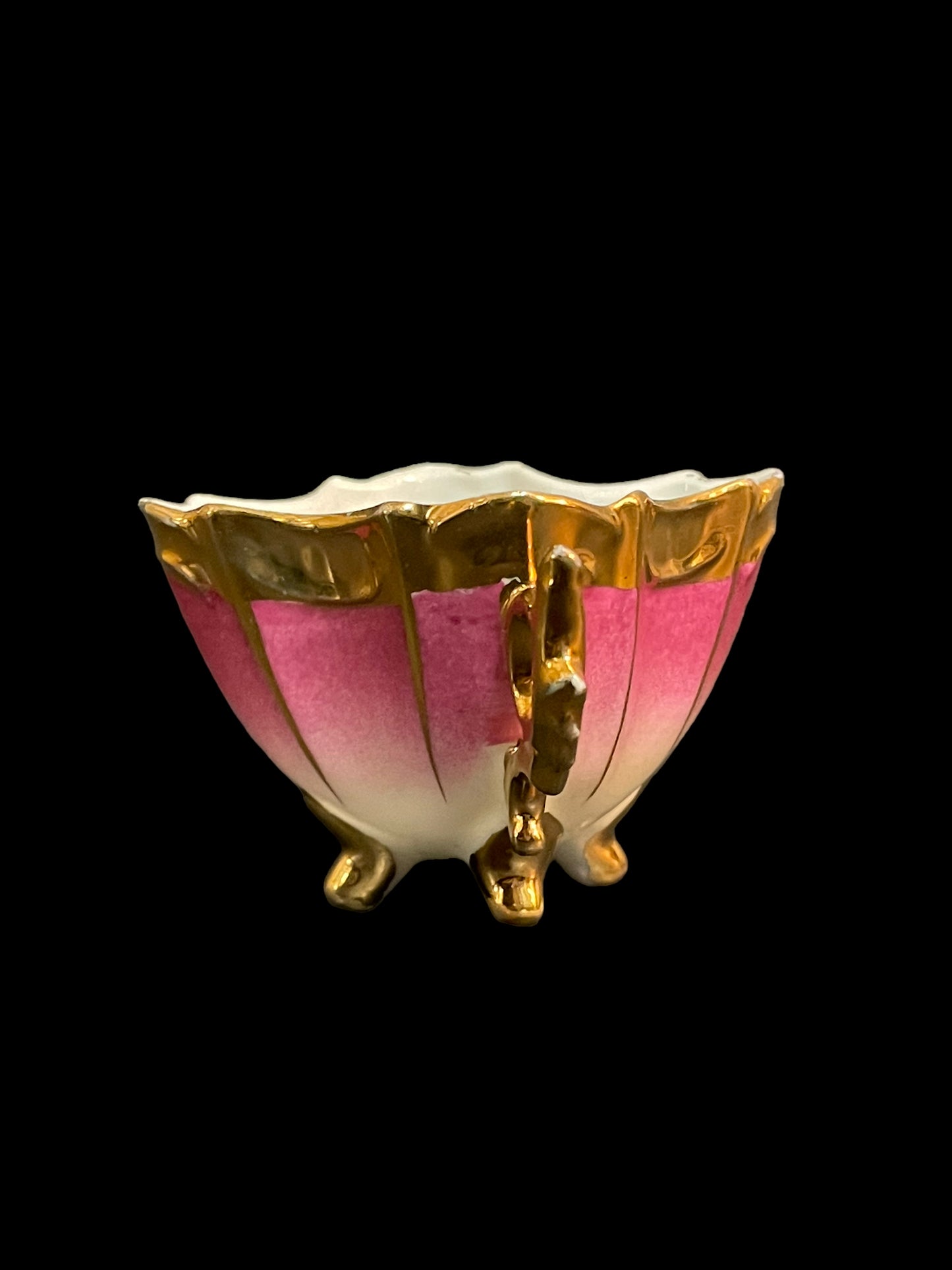 Vintage Pink and Gold Teacup