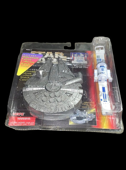 1996 Star Wars Collector Time Piece - R2-D2 with Millennium Falcon Case