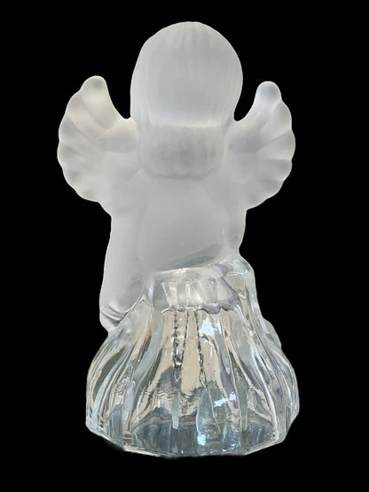 Vintage Lead Crystal Angel Bell