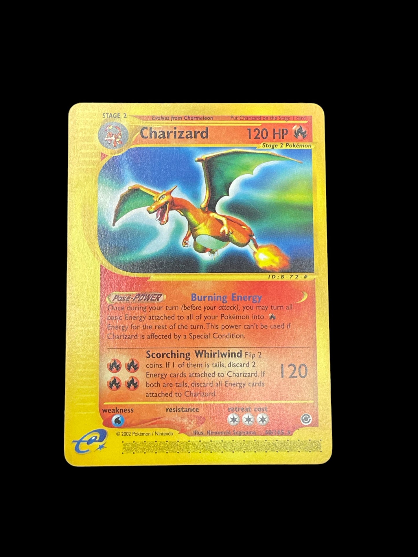 Charizard #40 2002 Pokemon Expedition Base Set Graded MINT+ 9.5