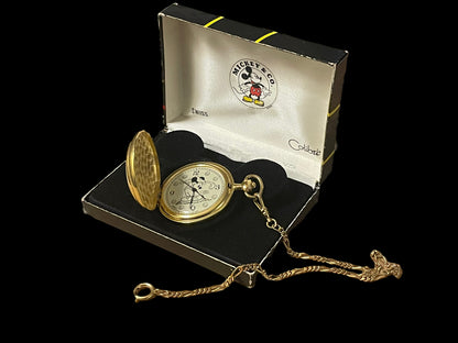 Colibri Quartz Disney Mickey Golf Pocket Watch