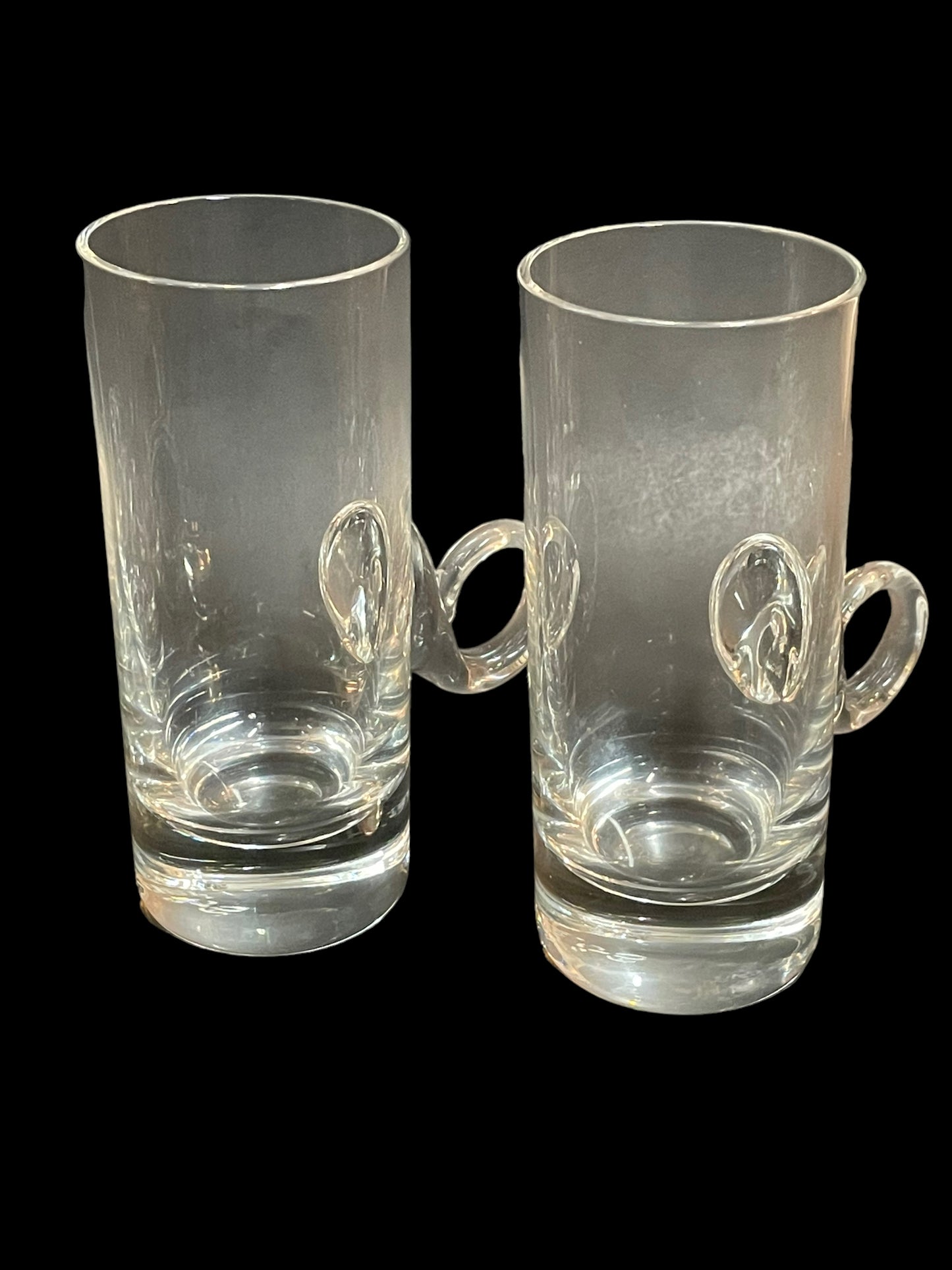 Midcentury Hand Blown Irish Coffee Mugs by Lenox Set of 4