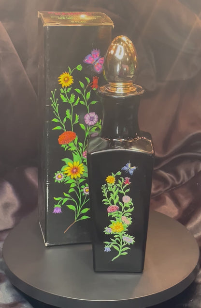 Avon Butterfly Garden Bud Vase Bird of Paradise Cologne 6oz Full