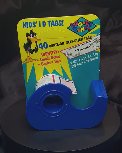 1994 Warner Bros Looney Tunes Write On Kids' ID Tags